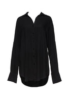 Bumpsuit Maternity Oversized Linen Shirt in Black