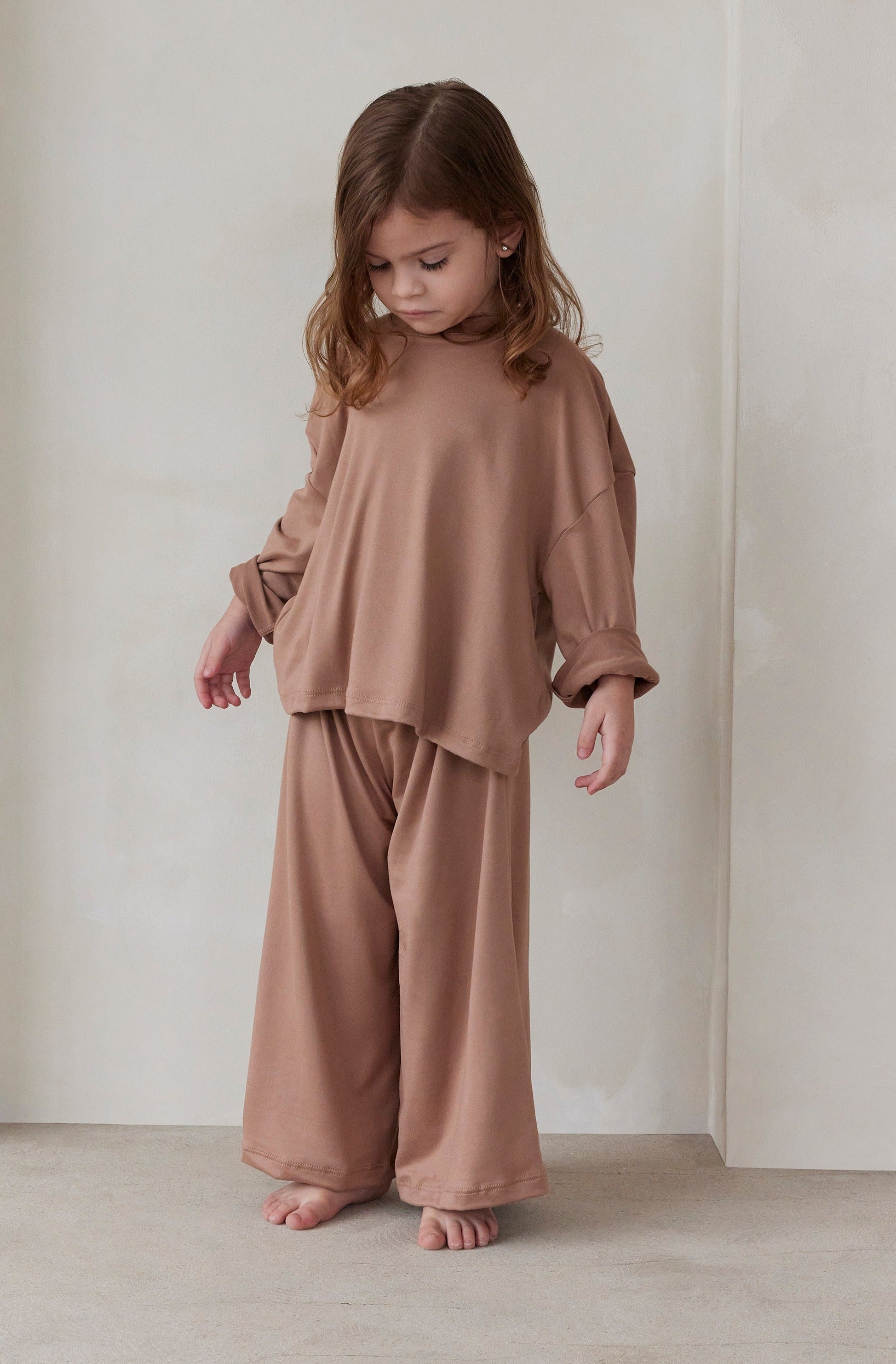 Bumpsuit the cloud kids pant in latte