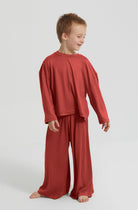 Bumpsuit the cloud kids pant in rust