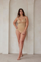 Bumpsuit Maternity Shapewear The Support Waist Trainer in Beige