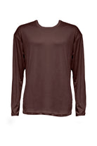 the cloud mens long sleeve tee in chocolate