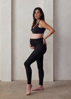 bumpsuit activewear perfect movement maternity legging in black