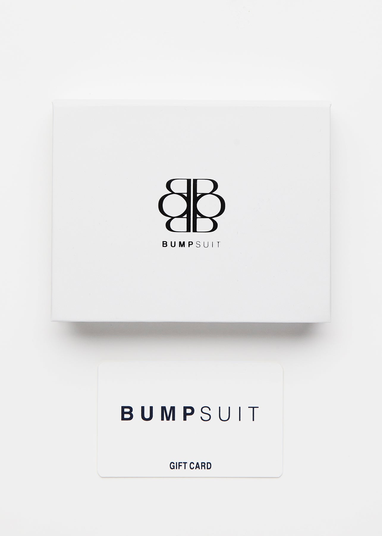 bumpsuit gift card box white