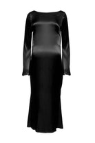 Bumpsuit x Georgia Fowler Backless Bell Sleeve Gown Black