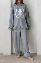 Bumpsuit Maternity Classic Terry Sweatpant in Heather Grey