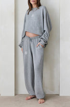 Bumpsuit Maternity Classic Terry Sweatpant in Heather Grey