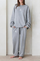 Bumpsuit Maternity Classic Terry Sweatpant in Heather Grey