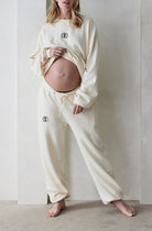 Bumpsuit Maternity Classic Terry Sweatpant in Ivory