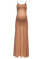 Bumpsuit Maternity The Cloud Maxi Dress in Latte