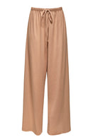 Bumpsuit Maternity Loungewear The Cloud Slim Drawstring Pant in Latte