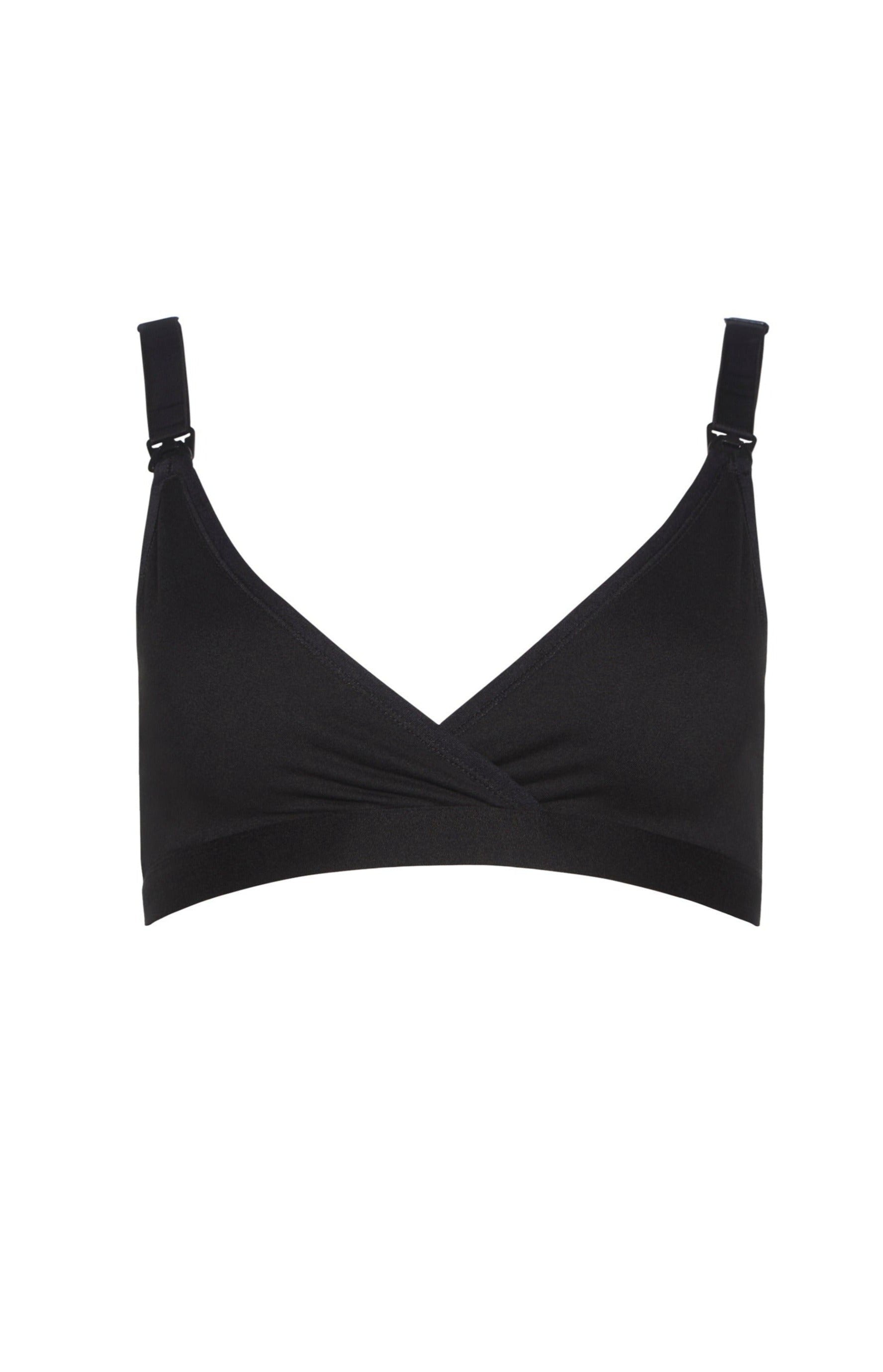 Bumpsuit Maternity The Comfy Nursing Bra in Black