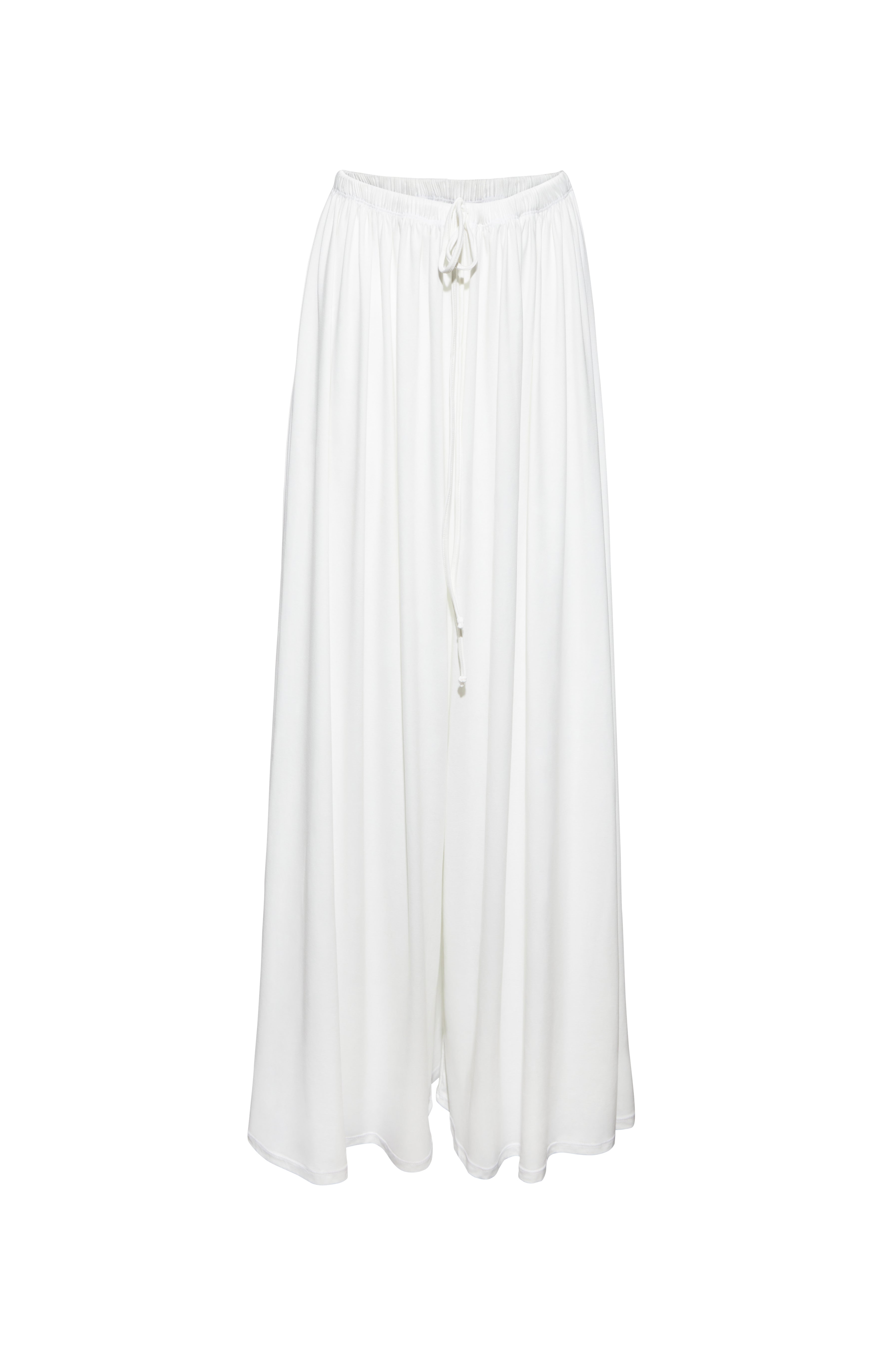 Bumpsuit Maternity Loungewear The Cloud Drawstring Wide Leg Parachute Pant in Ivory