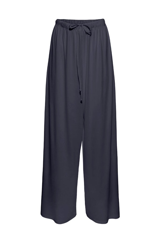 Bumpsuit Maternity Loungewear The Cloud Slim Drawstring Pant in cement