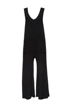 Bumpsuit maternity oversized linen jumpsuit in black