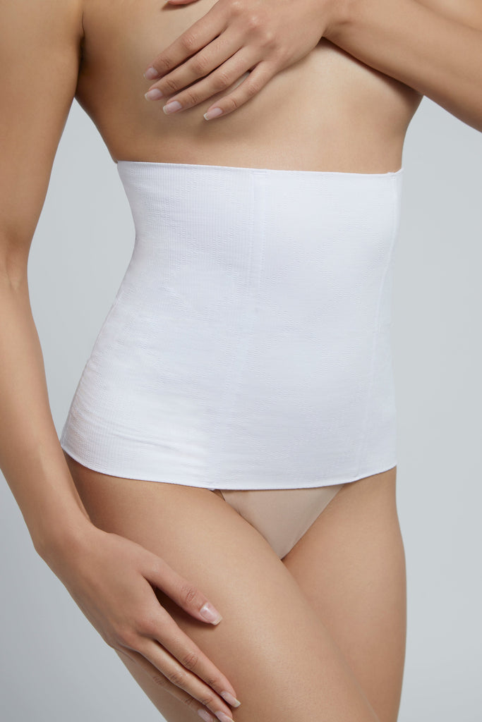 bumpsuit maternity shapewear the support waist trainer in white