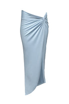 bumpsuit maternity soft mesh skirt in powder blue