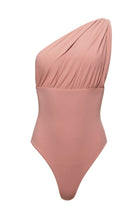 Bumpsuit Maternity Swimwear the jagger one shoulder nursing friendly one piece swimsuit in dusty rose