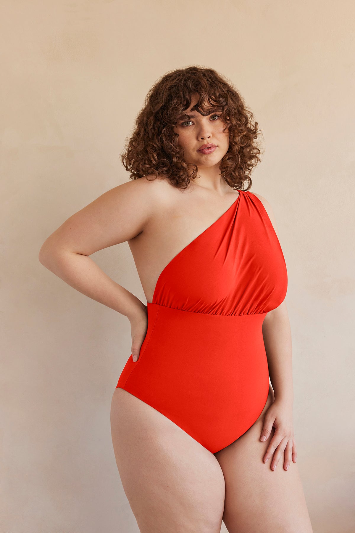 Bumpsuit Maternity Swimwear the jagger one shoulder nursing friendly one piece swimsuit in scarlet