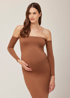 the angelina maxi dress in mocha