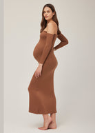 the angelina maxi dress in mocha