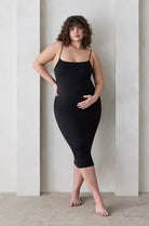 Bumpsuit Maternity The Brigitte Midi Dress in Black