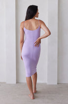 Bumpsuit Maternity The Brigitte Midi Dress in Lilac