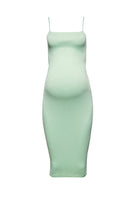 Bumpsuit Maternity The Brigitte Midi Dress in Mint