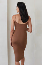 Bumpsuit Maternity The Brigitte Midi Dress in Mocha