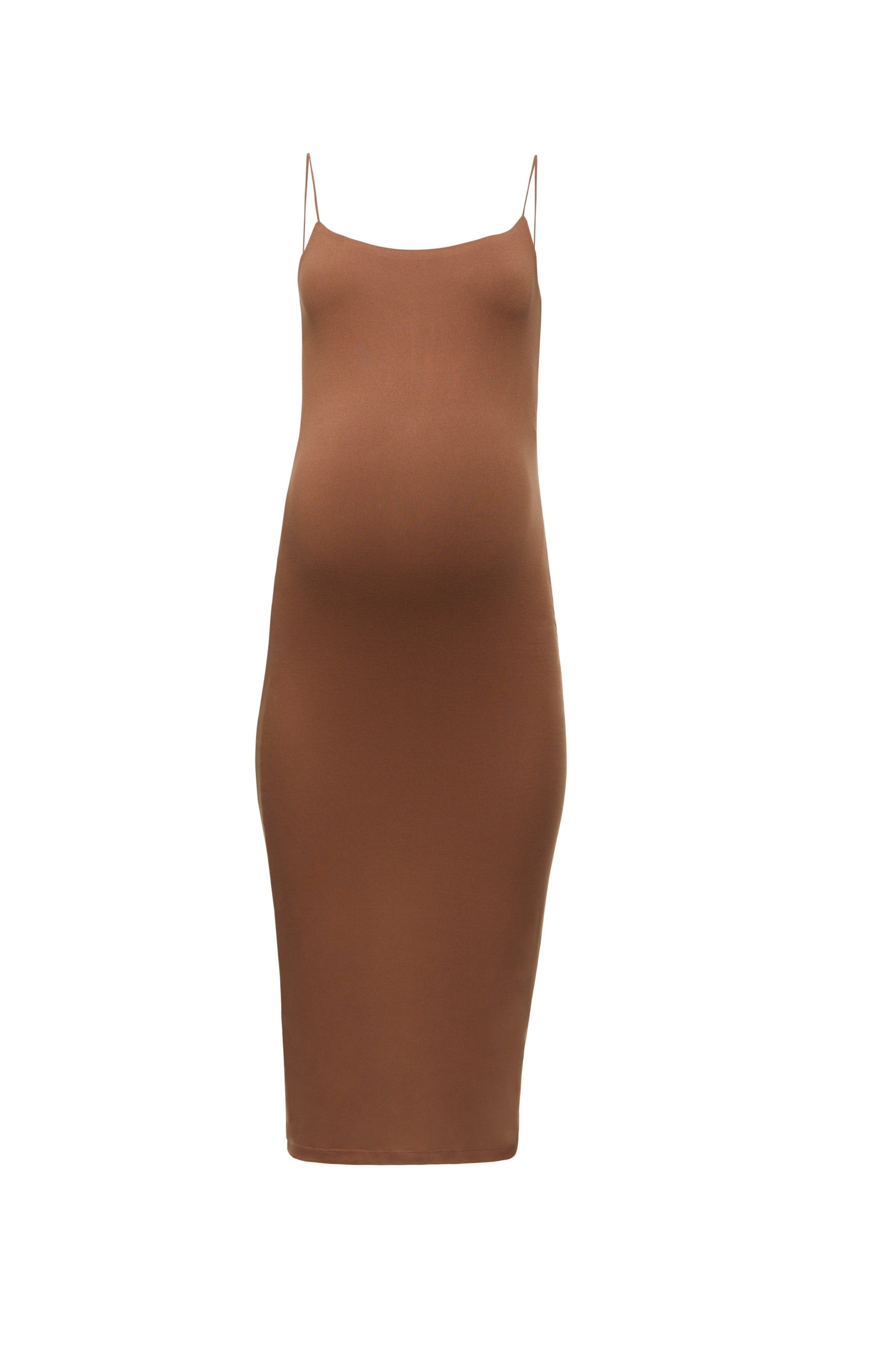 Bumpsuit Maternity The Brigitte Midi Dress in Mocha