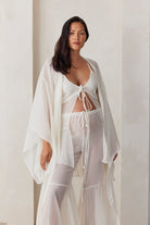 Bumpsuit Maternity the chiffon babydoll top in ivory