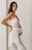 Bumpsuit Maternity the chiffon babydoll top in ivory