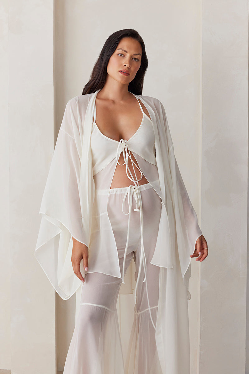  Bumpsuit Maternity The Chiffon Kimono in Ivory