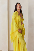 Bumpsuit Maternity The Chiffon Kimono in Yellow