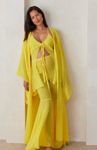 Bumpsuit Maternity The Chiffon Kimono in Yellow