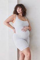 The Bumpsuit Maternity Cotton Cindy Bumpsuit in Heather Grey