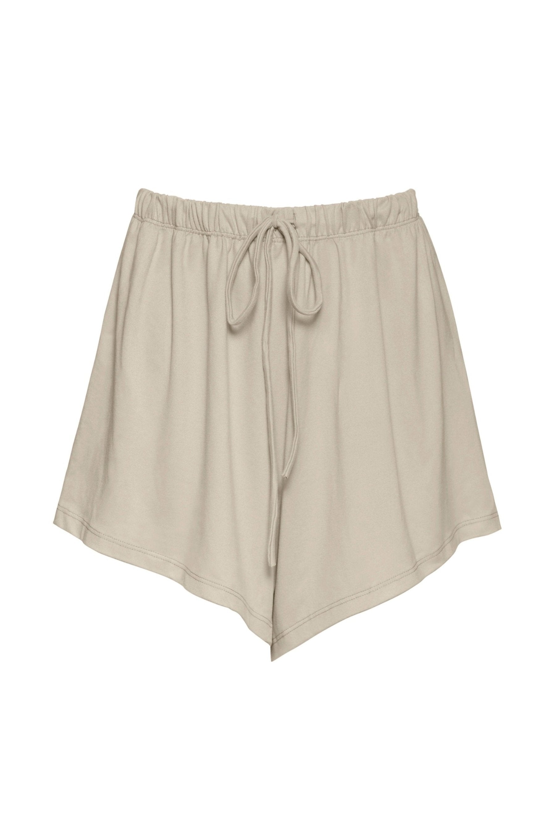 Bumpsuit Maternity Loungewear The Cloud Drawstring Short in Oat