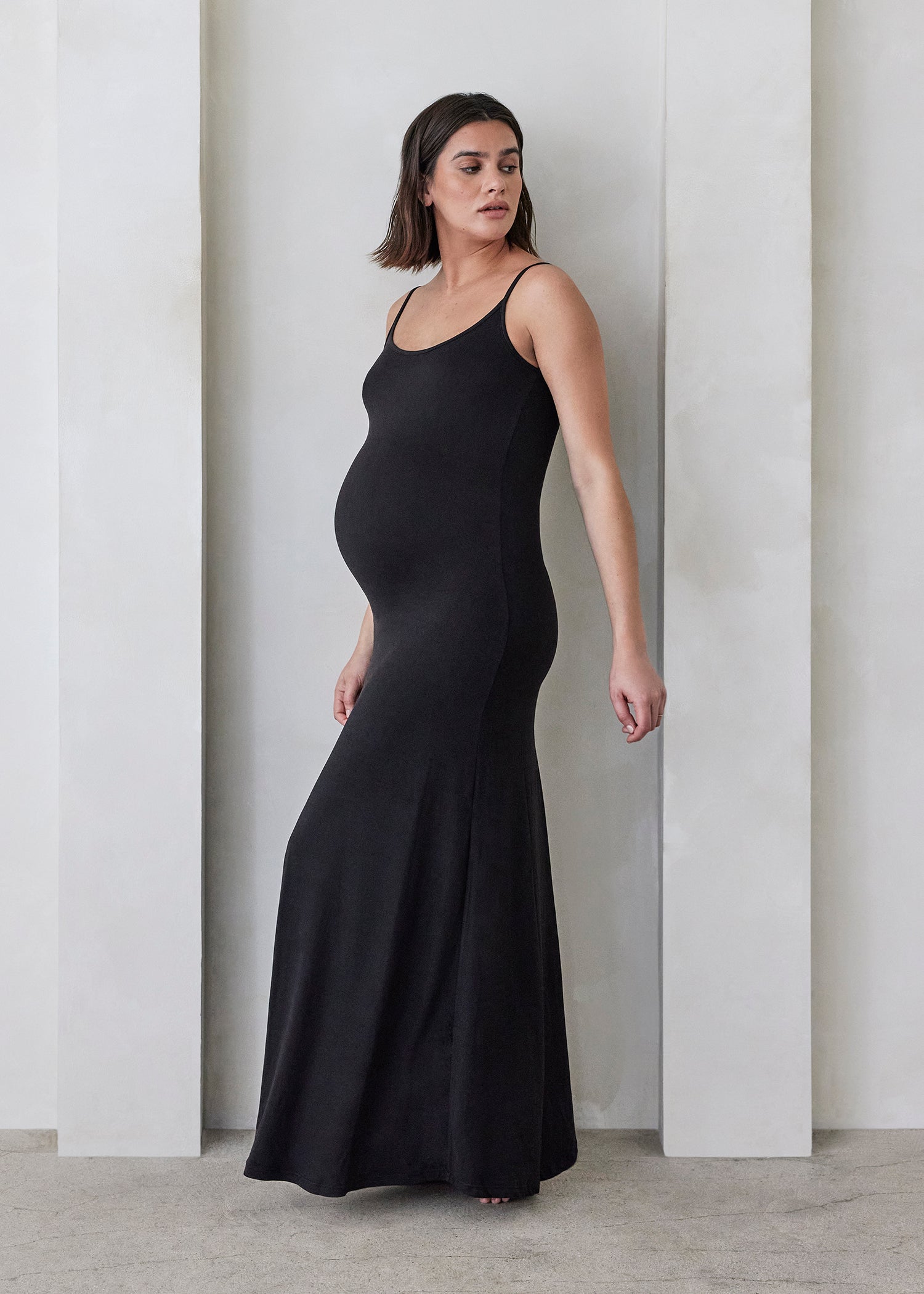 Bumpsuit Maternity the cloud maxi dress in black