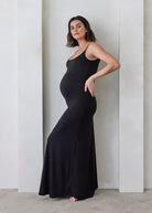 Bumpsuit Maternity the cloud maxi dress in black