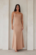 Bumpsuit Maternity The Cloud Maxi Dress in Latte