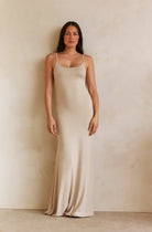 Bumpsuit Maternity The Cloud Maxi Dress in Oat