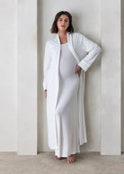 Bumpsuit Maternity Loungewear The Cloud Robe in Ivory