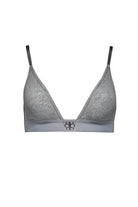 Bumpsuit maternity the cotton rib triangle bralette in heather grey ghost mannequin 