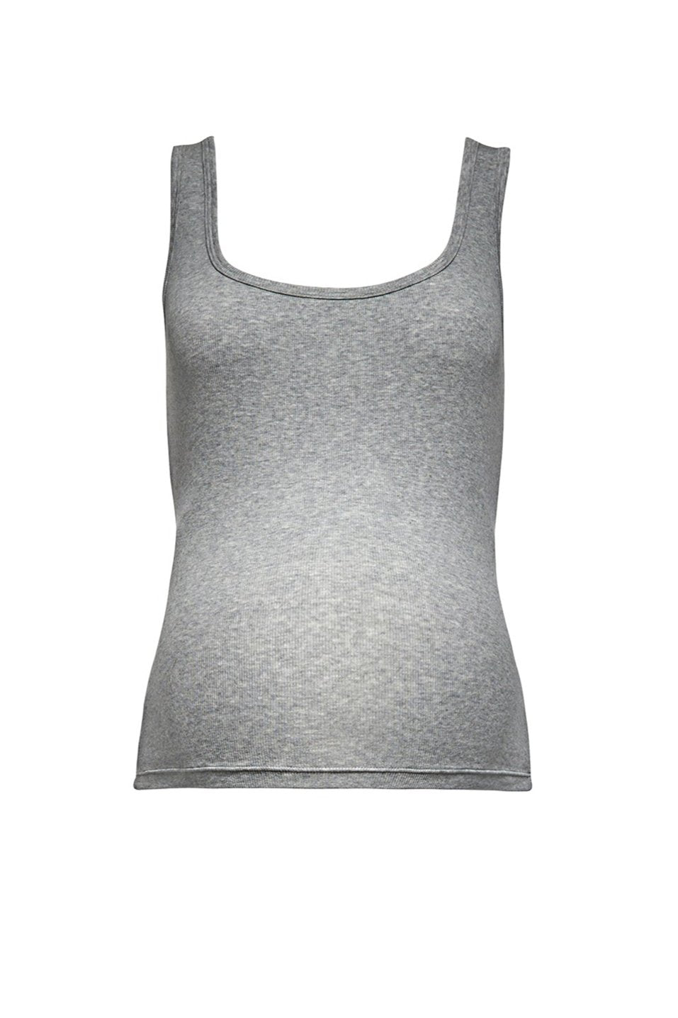 Bumpsuit Maternity the cotton rib 90s tank in heather grey