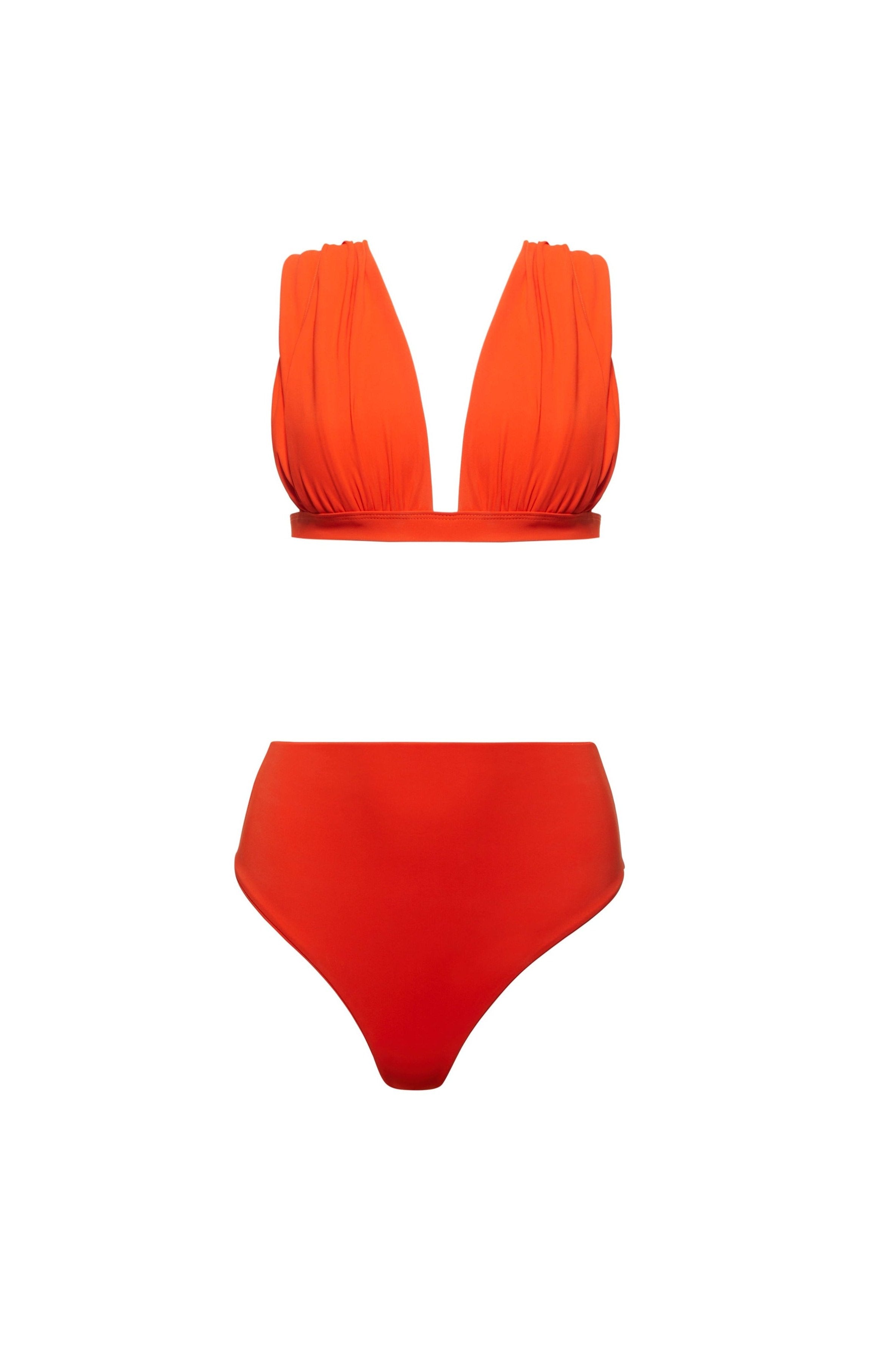 Bumpsuit Maternity The Edie Breastfeeding Friendly Swim Top in Scarlett