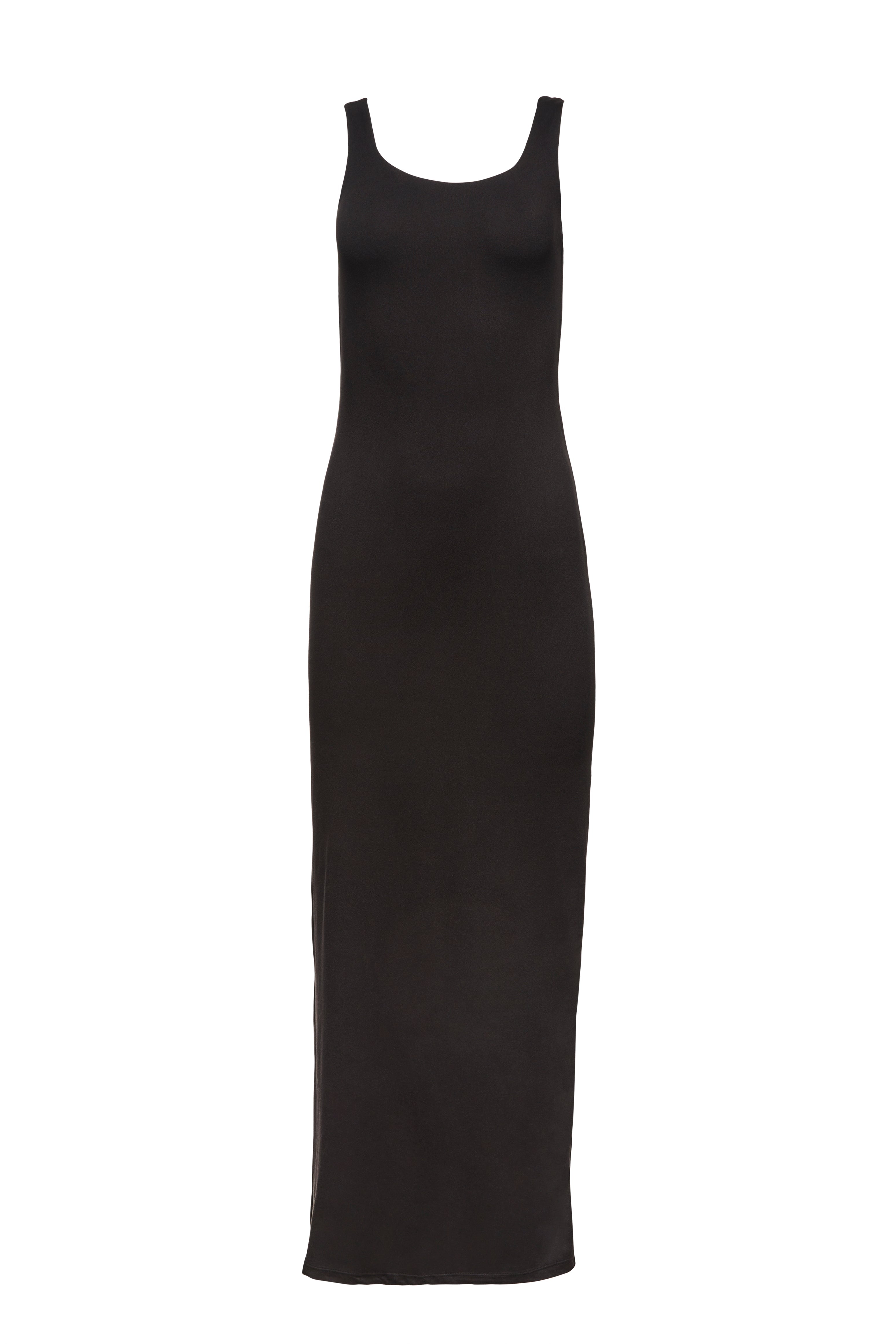 Bumpsuit Maternity The Elle Scoop Neck Midi Dress in Black