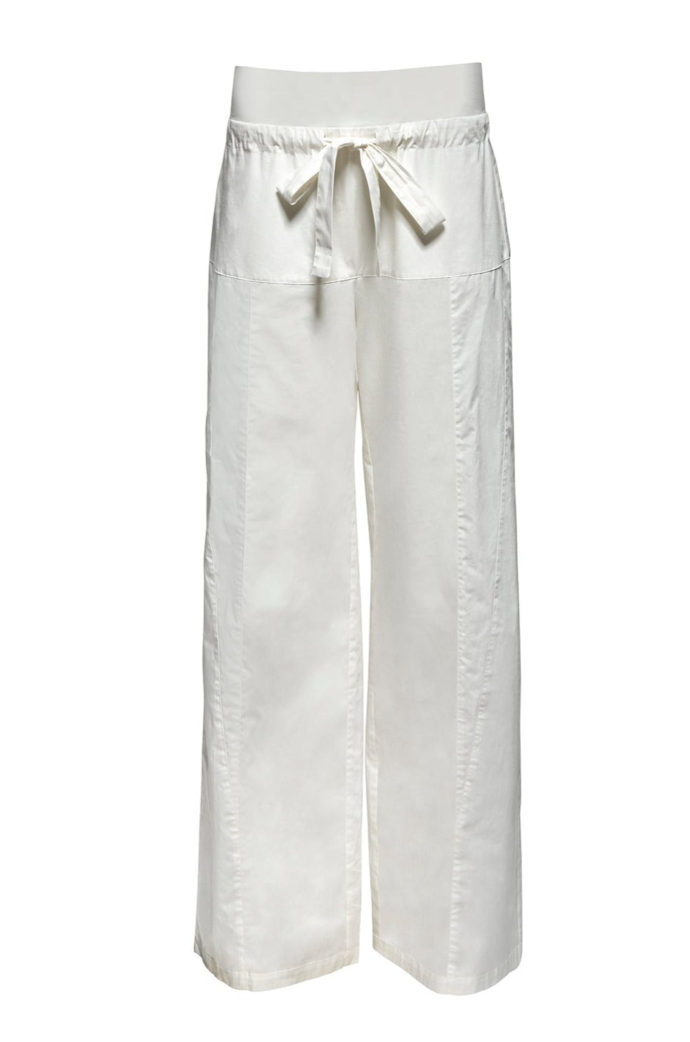 bumpsuit maternity the fisherman pant in white poplin