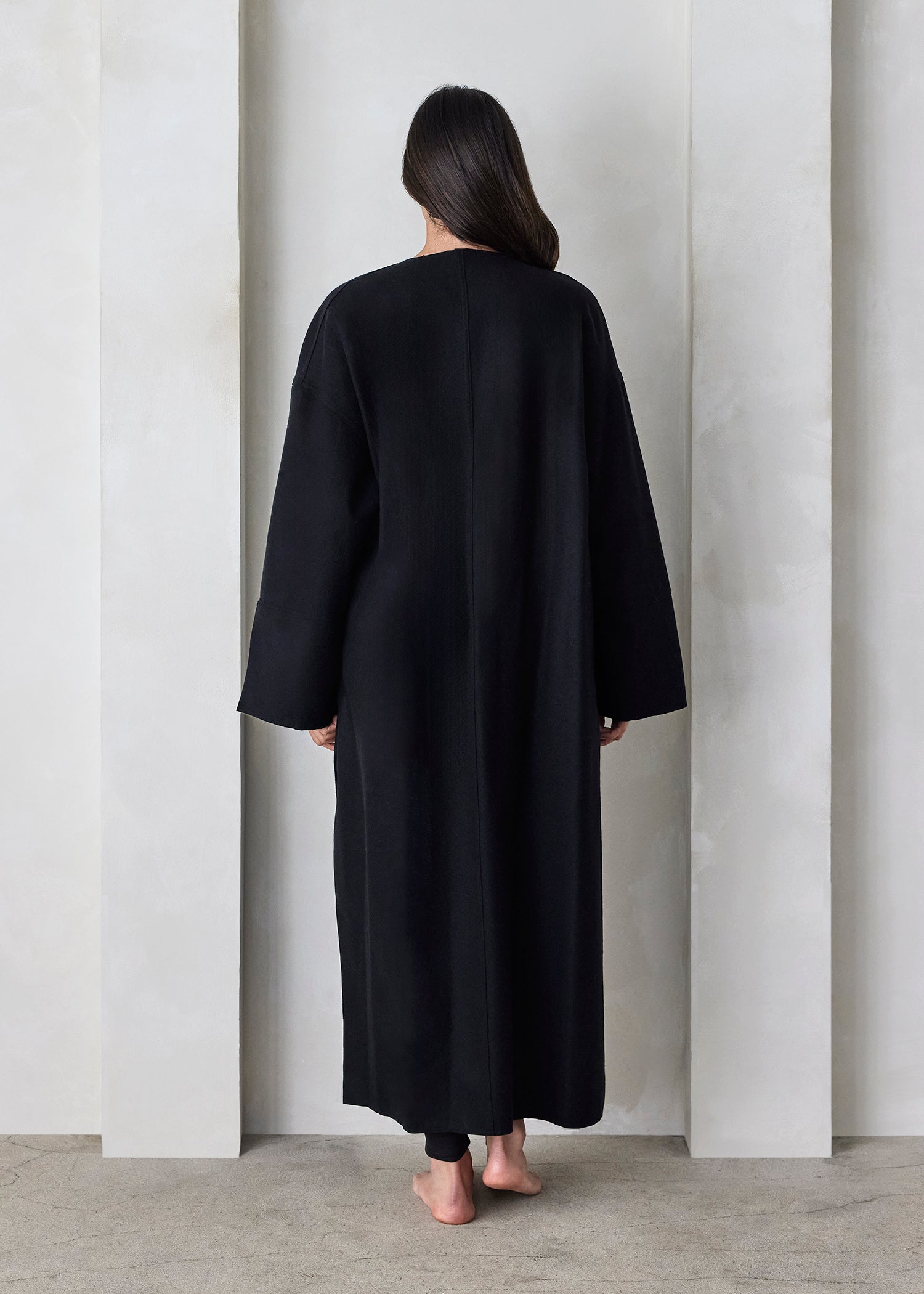 bumpsuit maternity the grace wool coat in black