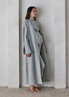 bumpsuit maternity the grace wool coat in heather grey