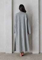 bumpsuit maternity the grace wool coat in heather grey