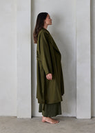 bumpsuit maternity the jacqueline wool coat in olive